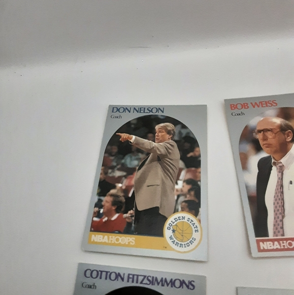 1990 NBA Hoops Coach Cards 7 Count - Picture 2 of 9